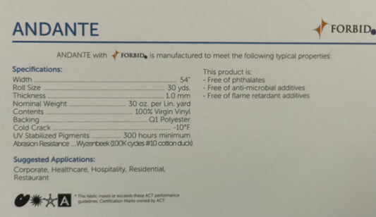 Andante-Dining seat fabric