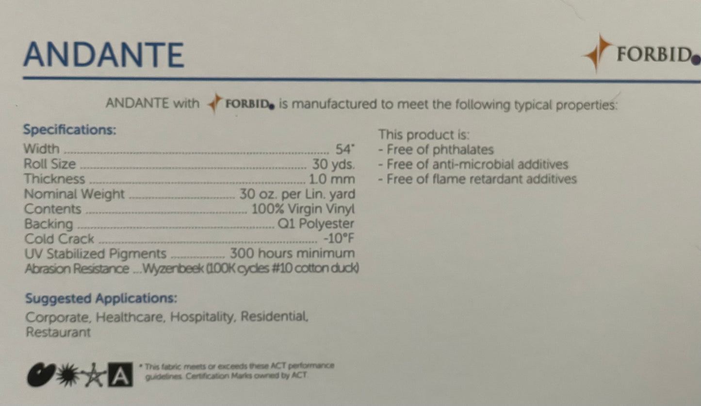 Andante-Dining seat fabric